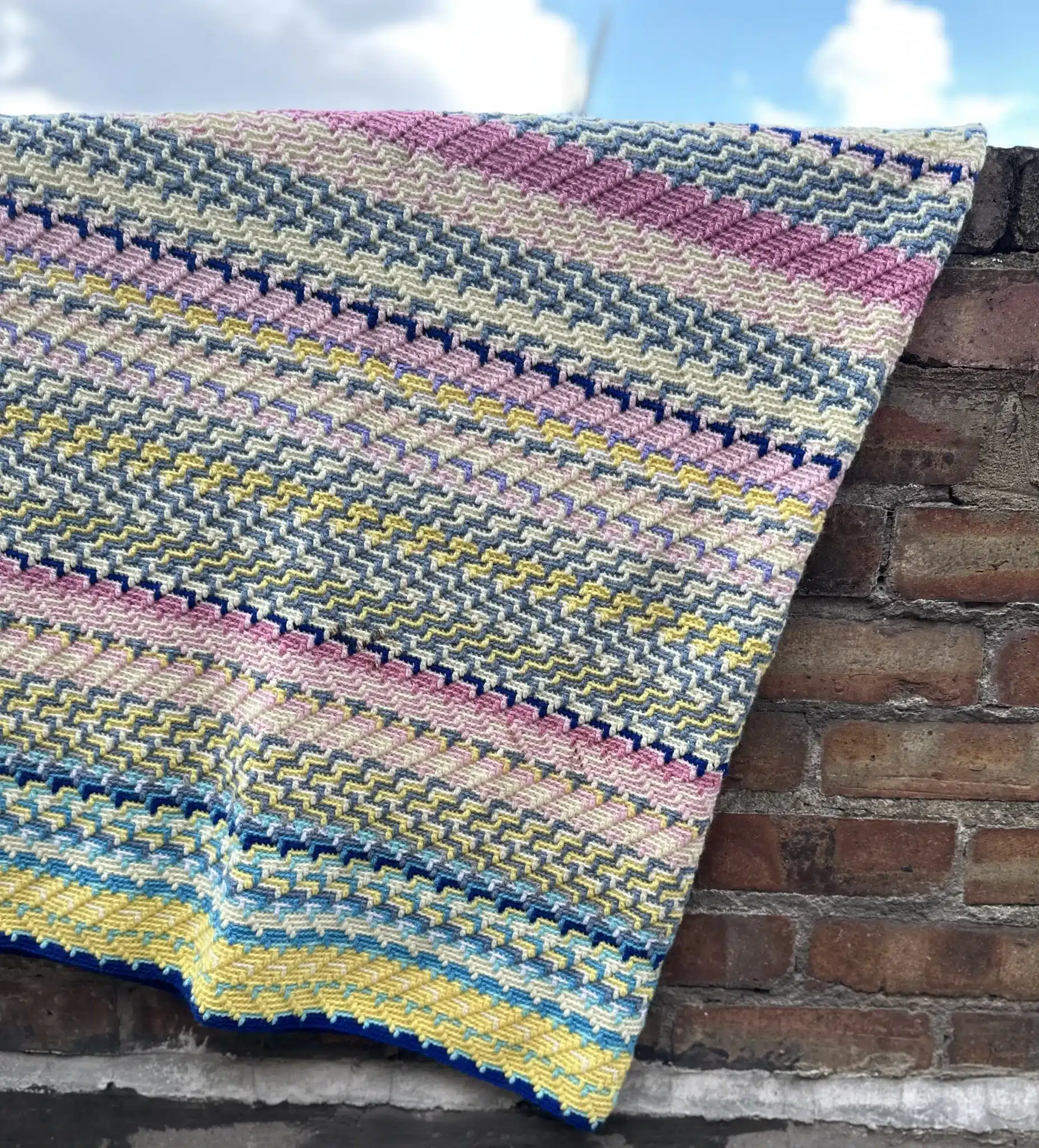 Háčkovaná deka, mozaikové háčkování