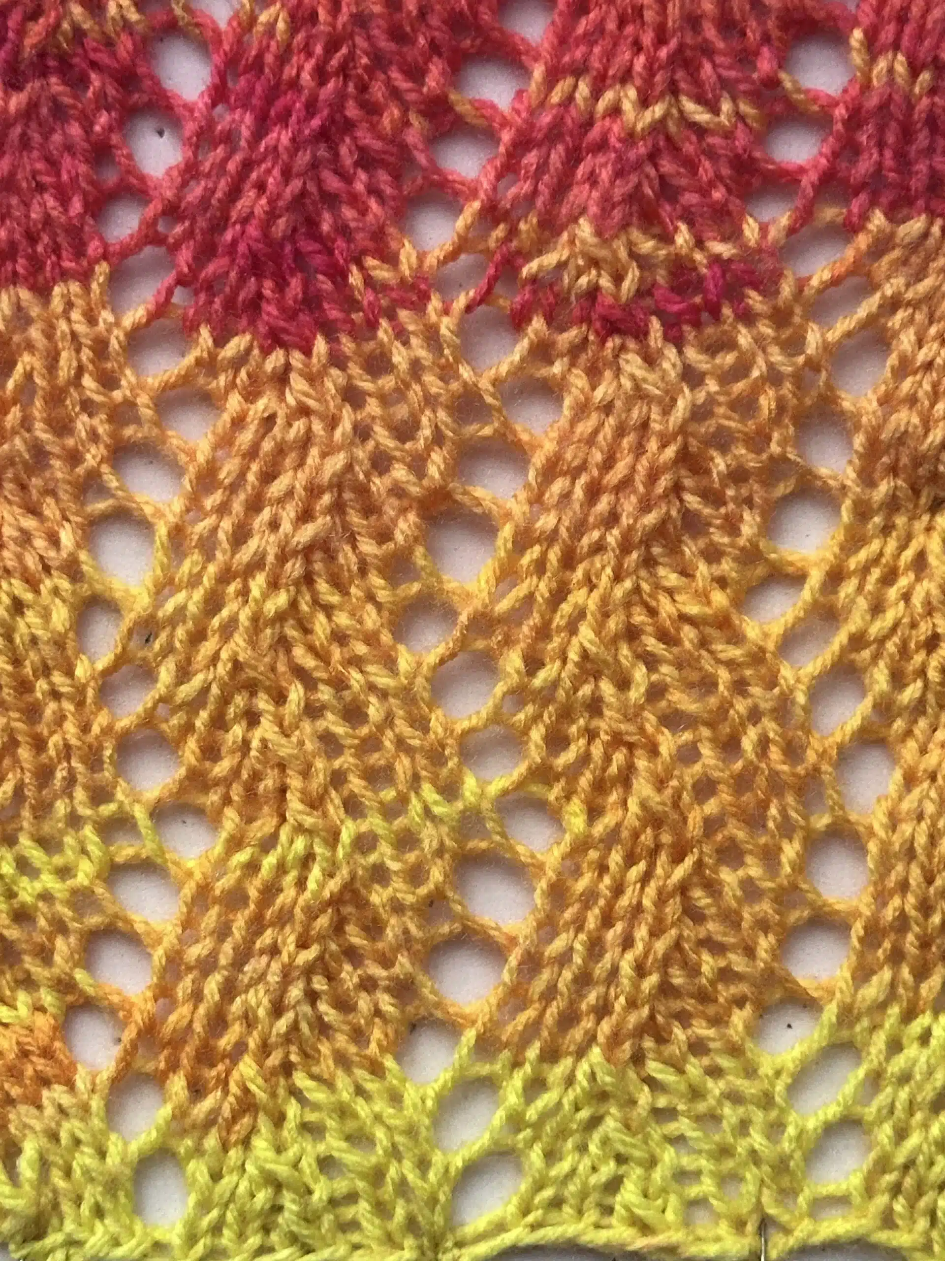 Pletený vzor zigzag