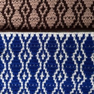 Háčkovaný mozaikový vzor 1