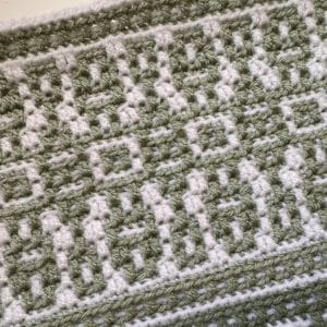 Háčkovaný mozaikový vzor 7