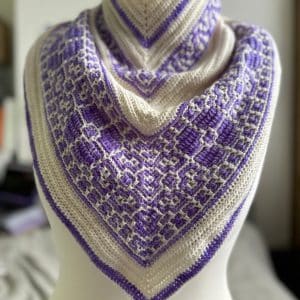 háčkovaný šátek návod