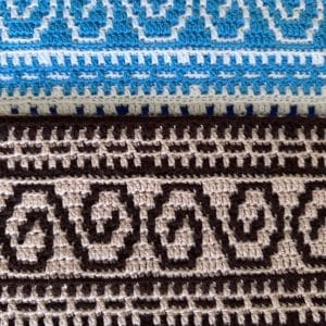 háčkovaný mozaikový vzor 2